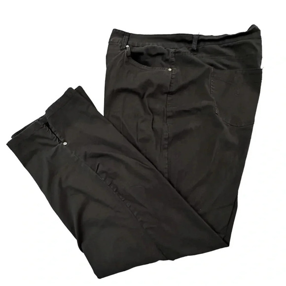 Cathy Daniels 16 black cropped cotton spandex blend pants - Picture 7 of 9